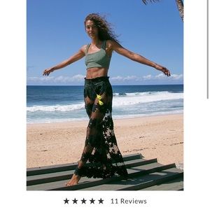Free People convertible crochet slip/swimsuit coverup- worn once